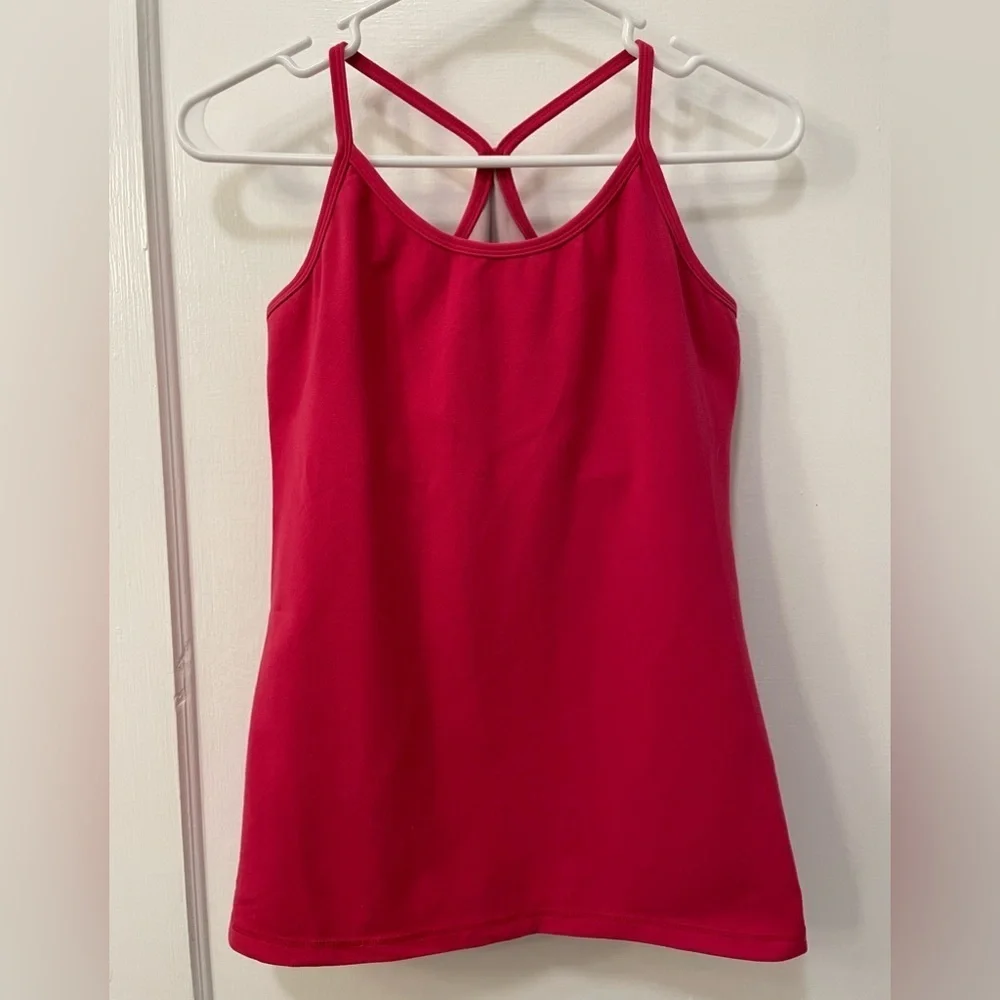 Lululemon Ujjayi Y Tank Pink Vintage Retro - Picture 2 of 6